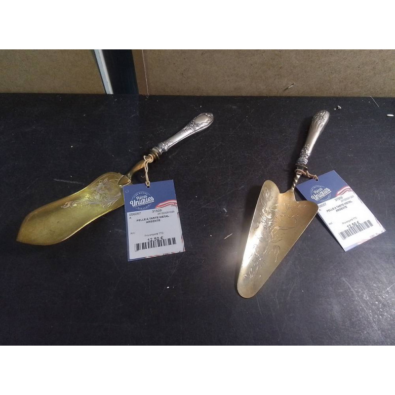 PELLE A TARTE METAL ARGENTE