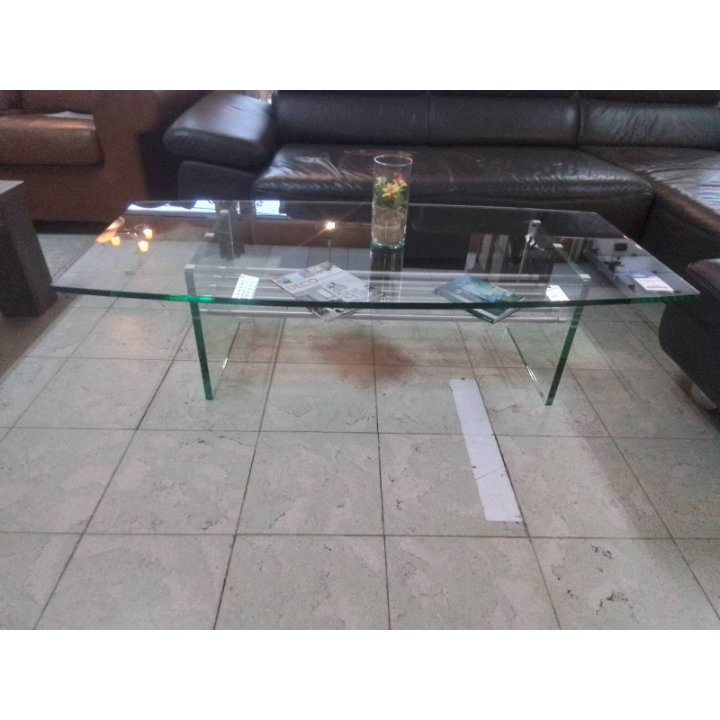 TABLE BASSE DESIGN VERRE TREMPE EPAIS