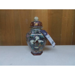 VASE COUVERT ASIATIQUE 21 CM