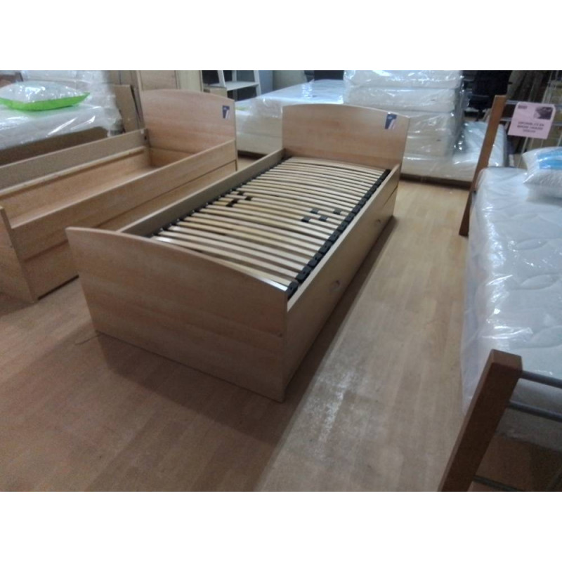 CADRE DE LIT 90X200 MODERNE AVEC TIROIR ET SOMMIER