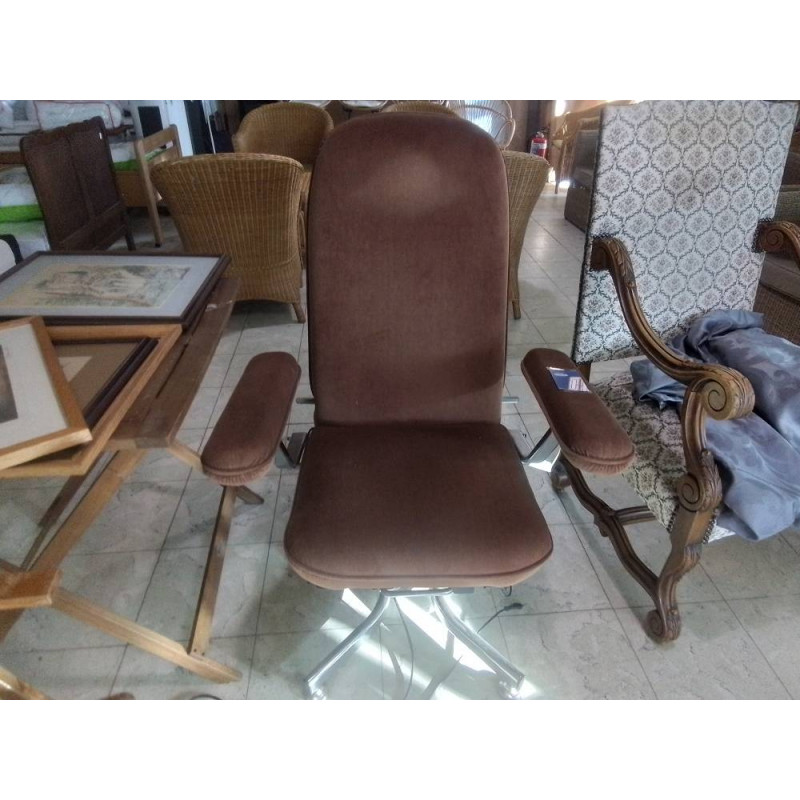 FAUTEUIL RELAX ELECTRIQUE VELOURS BRUN