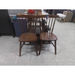 SERIE DE 4 CHAISES DE...