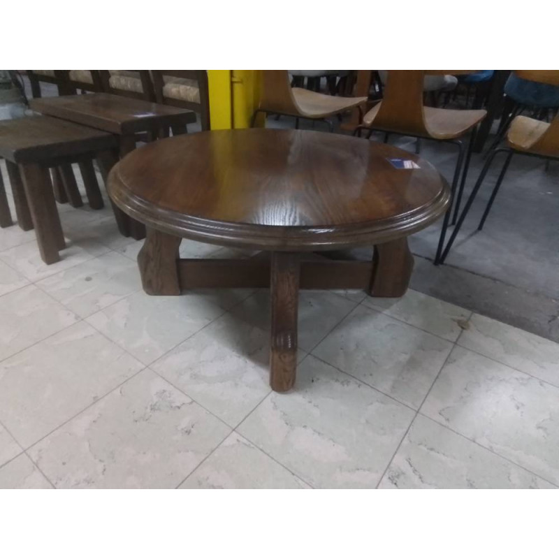 TABLE DE SALON RONDE CHENE 