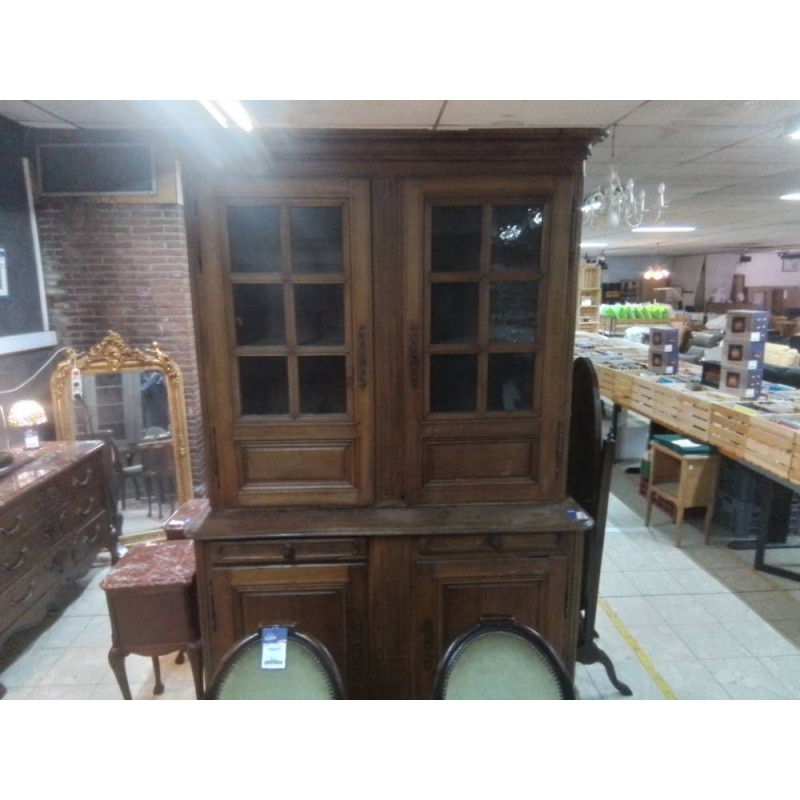 BUFFET 2 CORPS XIXEME CHENE DESSUS VITRE