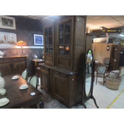 BUFFET 2 CORPS XIXEME CHENE DESSUS VITRE