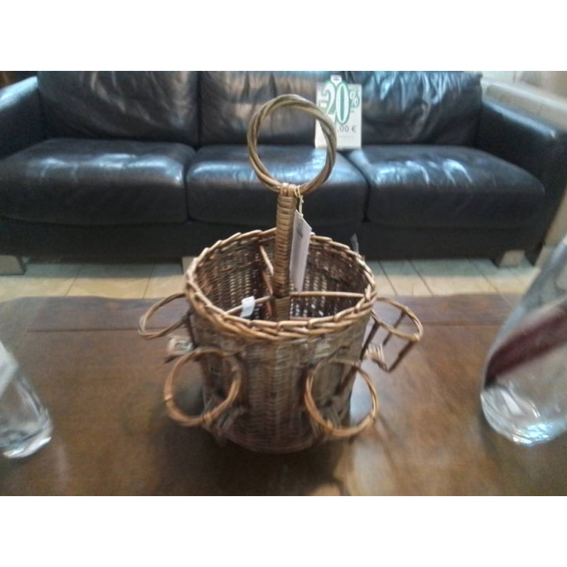 PORTE BOUTEILLES EN OSIER