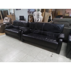SALON 3+2 CUIR NOIR 7