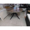TABLE RONDE MODERNE PIEDS METAL 
