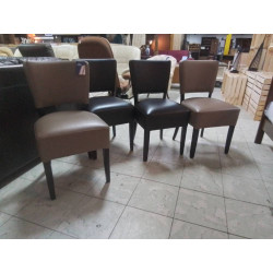 SERIE DE 4 CHAISES SIMILI...
