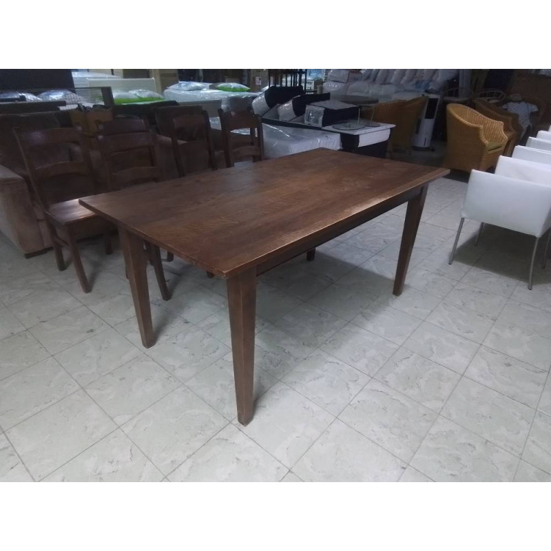 TABLE RECTANGULAIRE CHENE AVEC 1 ALLONGE