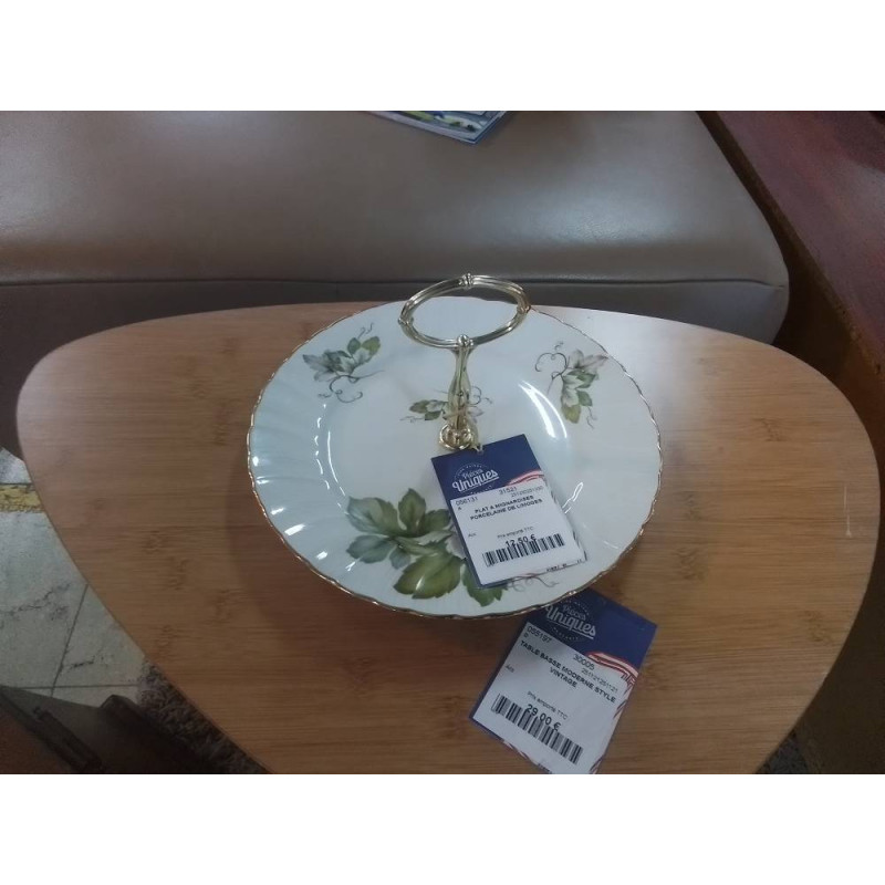 PLAT A MIGNARDISES PORCELAINE DE LIMOGES