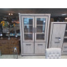 ARMOIRE MODERNE AGGLO VITREE 4 PORTES