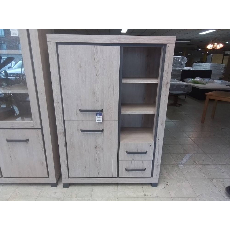 ARMOIRE MODERNE AGGLO 2 PORTES 2 TIROIRS