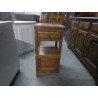 CHEVET CHENE 1 PORTE 1 TIOROIR DESSUS MARBRE