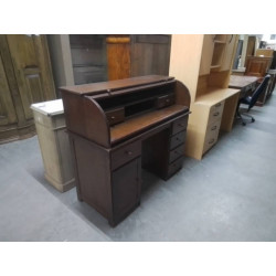 BUREAU A VOLET PLACAGE CHENE FONCE 