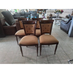 SERIE DE 4 CHAISES MERISIER...