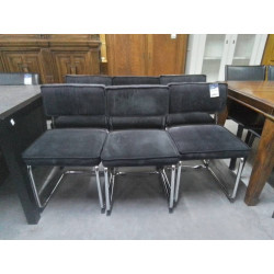 SERIE DE 6 CHAISES TISSU...