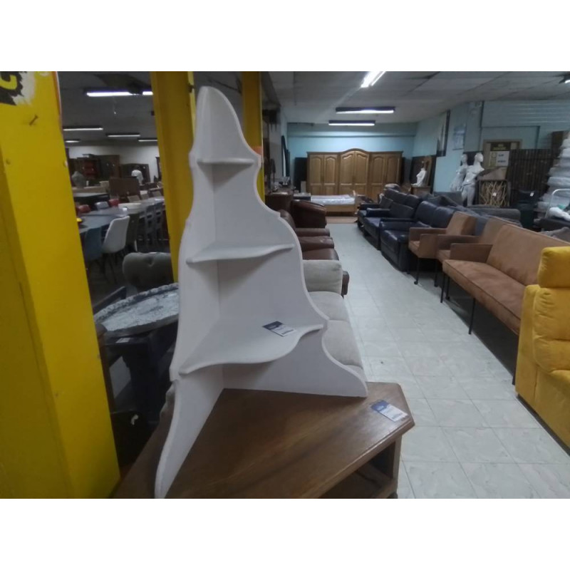 ETAGERE D ANGLE A POSER BOIS PEINT