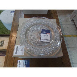PLATEAU ROND  VERRE DECORE