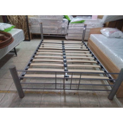 LIT METAL GRIS A LATTES 140...