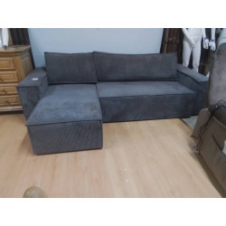 CANAPE CONVERTIBLE TISSU GRIS
