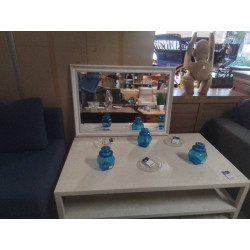 MIROIR BISEAUTE CADRE BLANC...