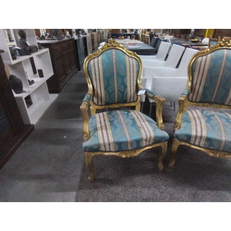 FAUTEUIL BAROQUE DORE