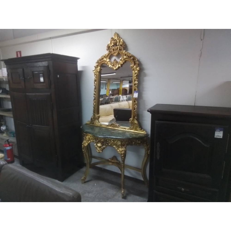 CONSOLE & MIROIR BAROQUE