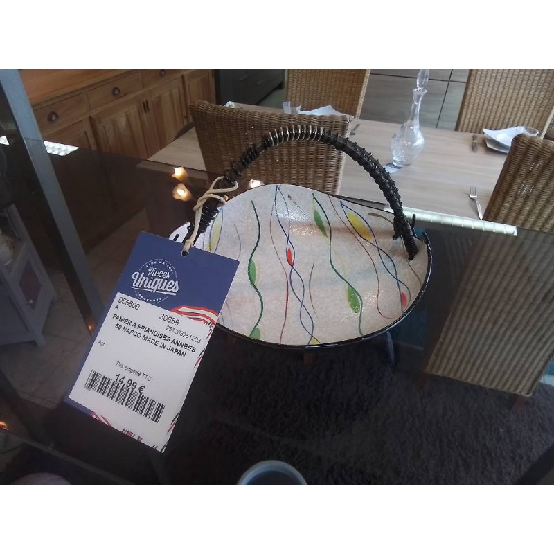 PANIER A FRIANDISES ANNEES 50 NAPCO MADE IN JAPAN