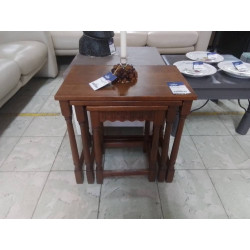 TABLES GIGOGNES CHENE 3 PCS