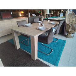 TABLE MODERNE PLACAGE BOIS...