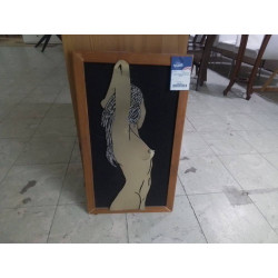 CADRE VINTAGE FEMME NUE LAITON