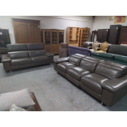 SALON BARDI ITALY CUIR GRIS...