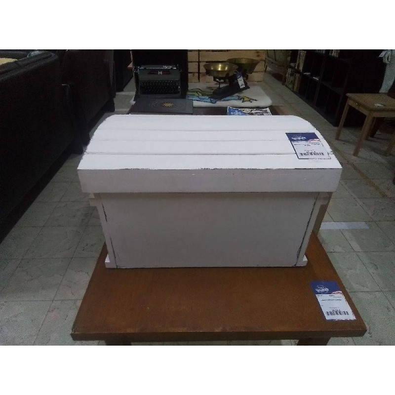 COFFRE A BOUTEILLES PATINE BLANC