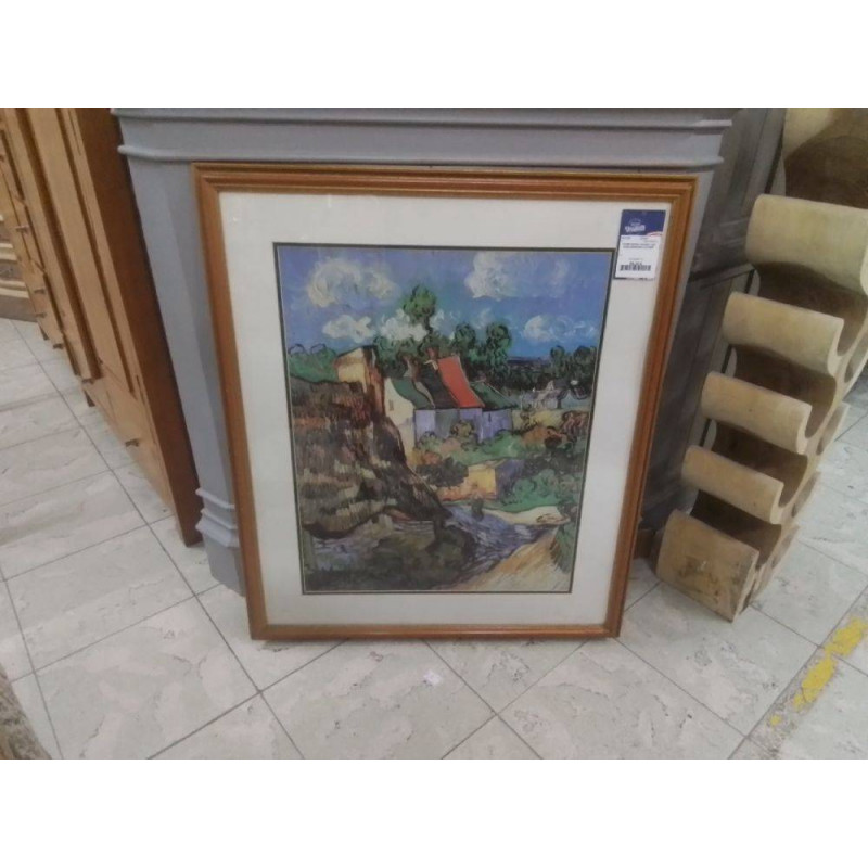 CADRE REPRO VINCENT VAN GOGH MAISONS A AUVERS