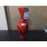 VASE OPALINE DE FLORENCE ORANGE FLAMME 37 CM