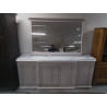 DRESSOIR ET MIROIR CERUSE
