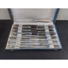 LOT DE 12 COUTEAUX METAL ARGENTE