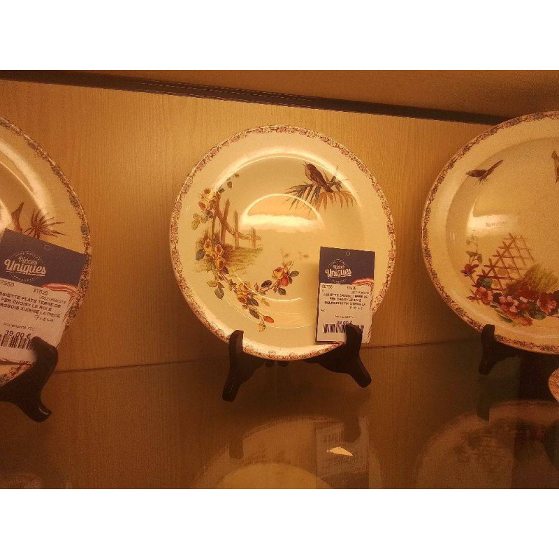 ASSIETTE CREUSE TERRE DE FER CHOISY LE ROI E BOURGEOIS FIN XIXEME LA PIECE