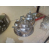 SERVICE A DEJEUNER METAL ARGENTE 4 PIECES
