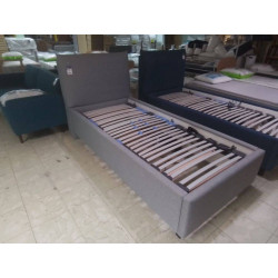 LIT CADRE TISSU GRIS 90 X...