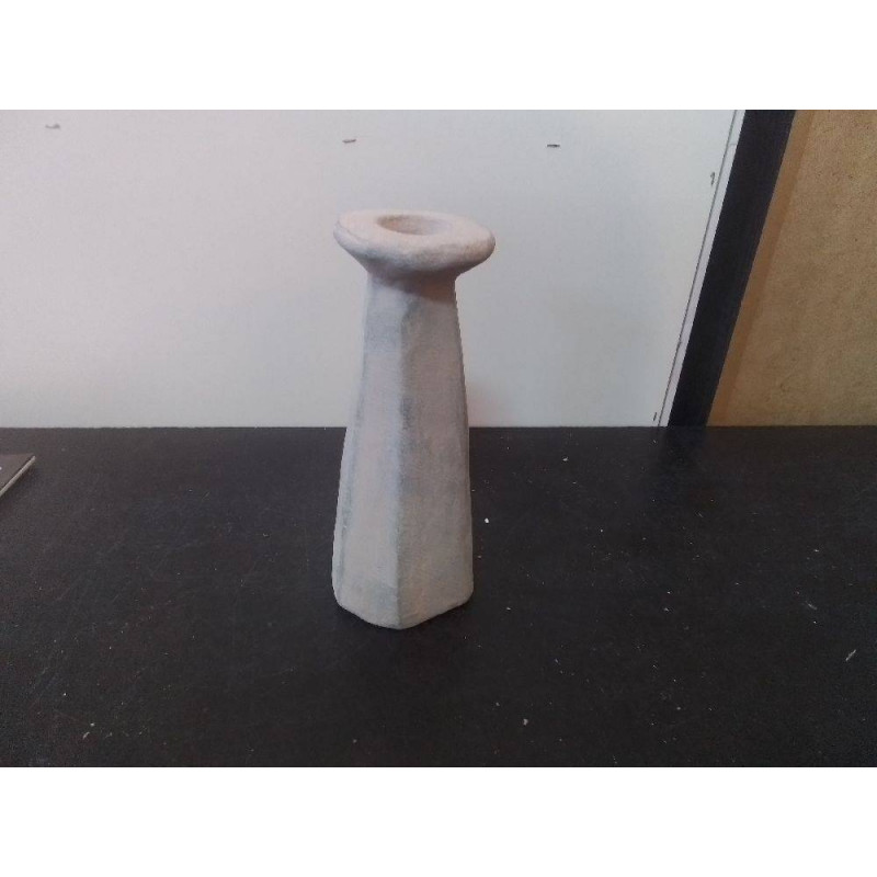 BOUGEOIR EN TERRE CUITE LA PIECE 20CM