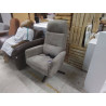 FAUTEUIL RELAX ELECTRIQUE PIVOTANT TISSU GRIS