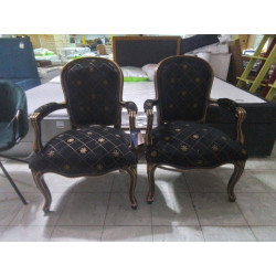 PAIRE DE FAUTEUILS BAROQUES...