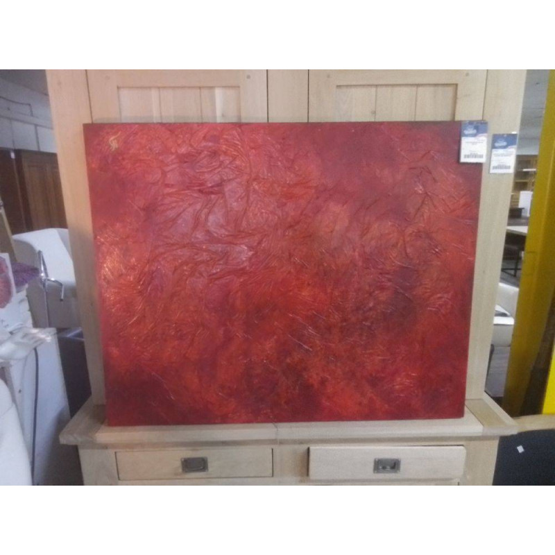 TOILE MODERNE ROUGE 80X100