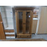 VITRINE CHENE CLAIR 2 PORTES 1 TIROIR
