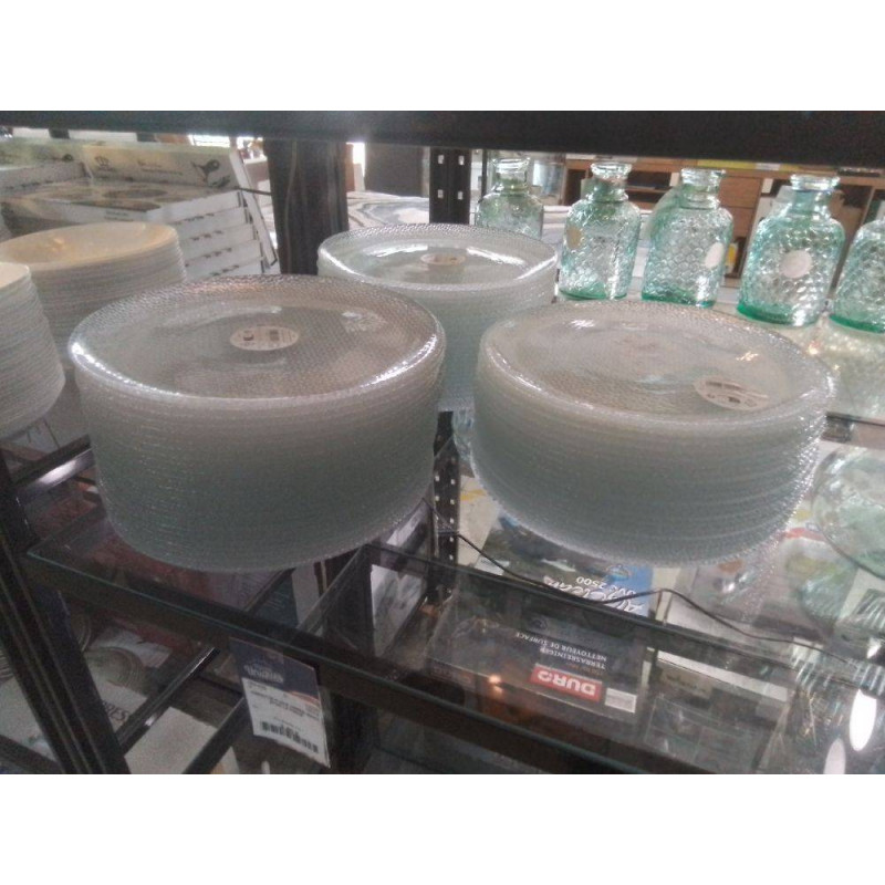 ASSIETTE PLATE VERRE ISAAC 27CM LA PIECE