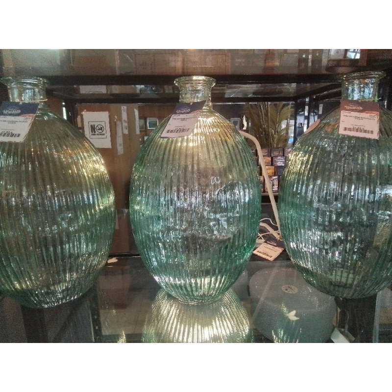 VASE EN VERRE RECYCLE 21L H:54CM