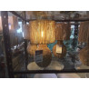 LAMPE DE SALON CORDE ET ALGUE MARINE H:41CM