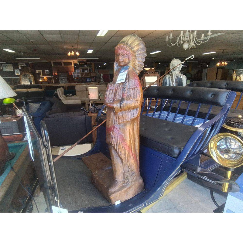 STATUETTE PUBLICITAIRE POUR CIGARES ANNEES 50 ALFCO NY EN MOUSSE DE LATEX